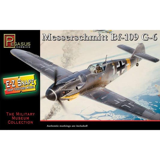 Pegasus 8413 Messerschmitt Bf 109G-6 (Snap Kit) 1:48 Model Kit