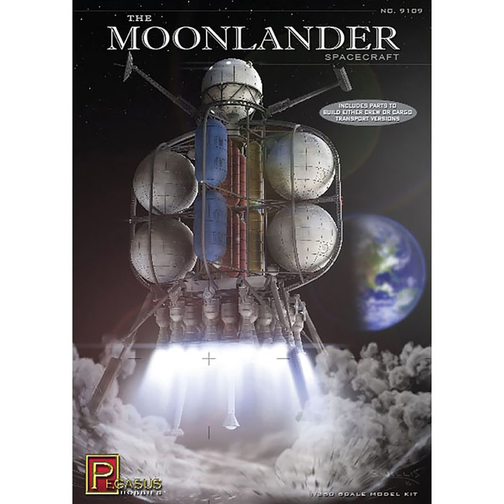 Pegasus 9109 The Moonlander Spacecraft 1:350 Model Kit