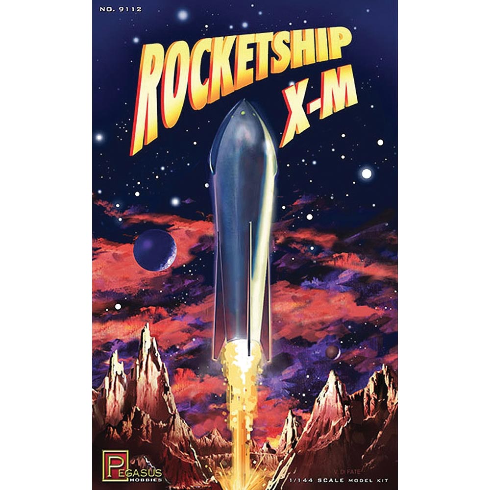 Pegasus 9112 Rocketship X-M 1:144 Plastic Model Kit