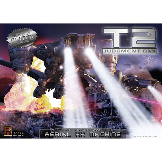 Pegasus 9216 Terminator 2: Judgment Day Aerial HK Machine Chrome 1:32 Model Kit