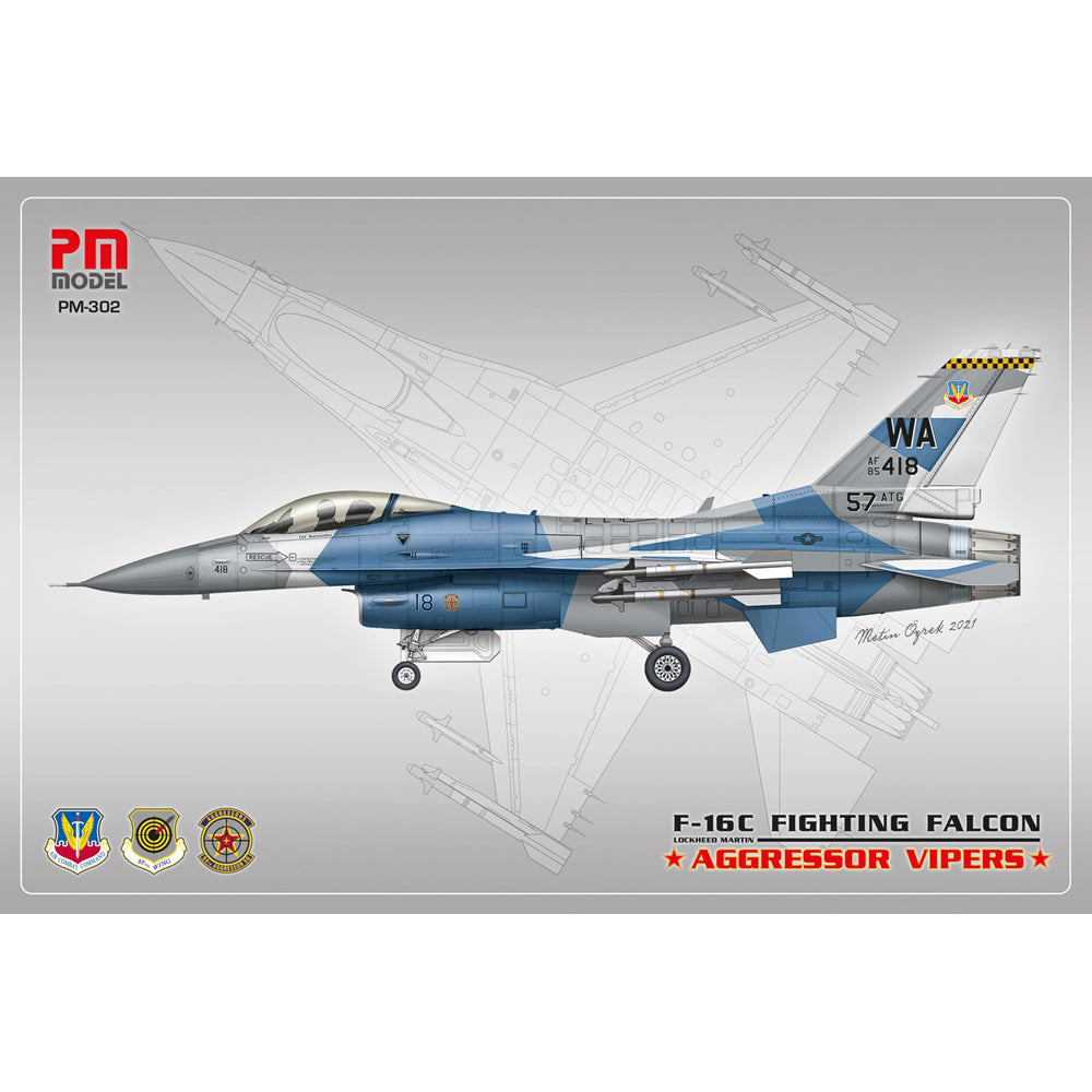 PM Model 302 F-16C Fighting Falcon "Aggressor Vipers" 1:72 Model Kit