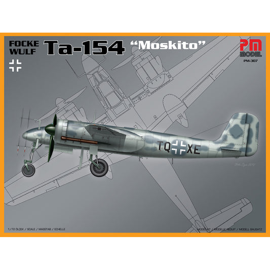 PM Model 307 Focke Wulf Ta-154 Moskito 1:72 Model Kit