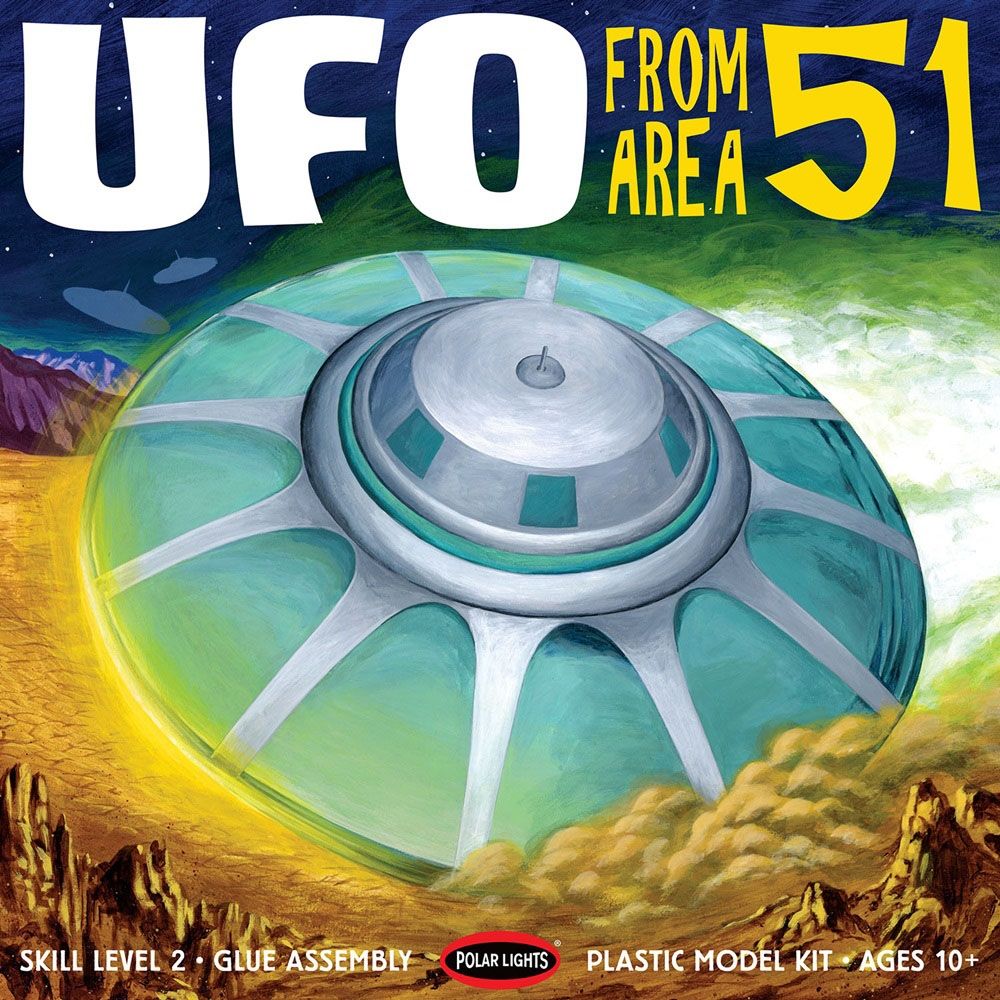 Polar Lights 982 Area 51 UFO 1:48 Model Kit