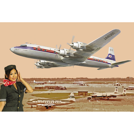Roden 303 Douglas DC-7C Japan Air Lines 1:144 Model Kit