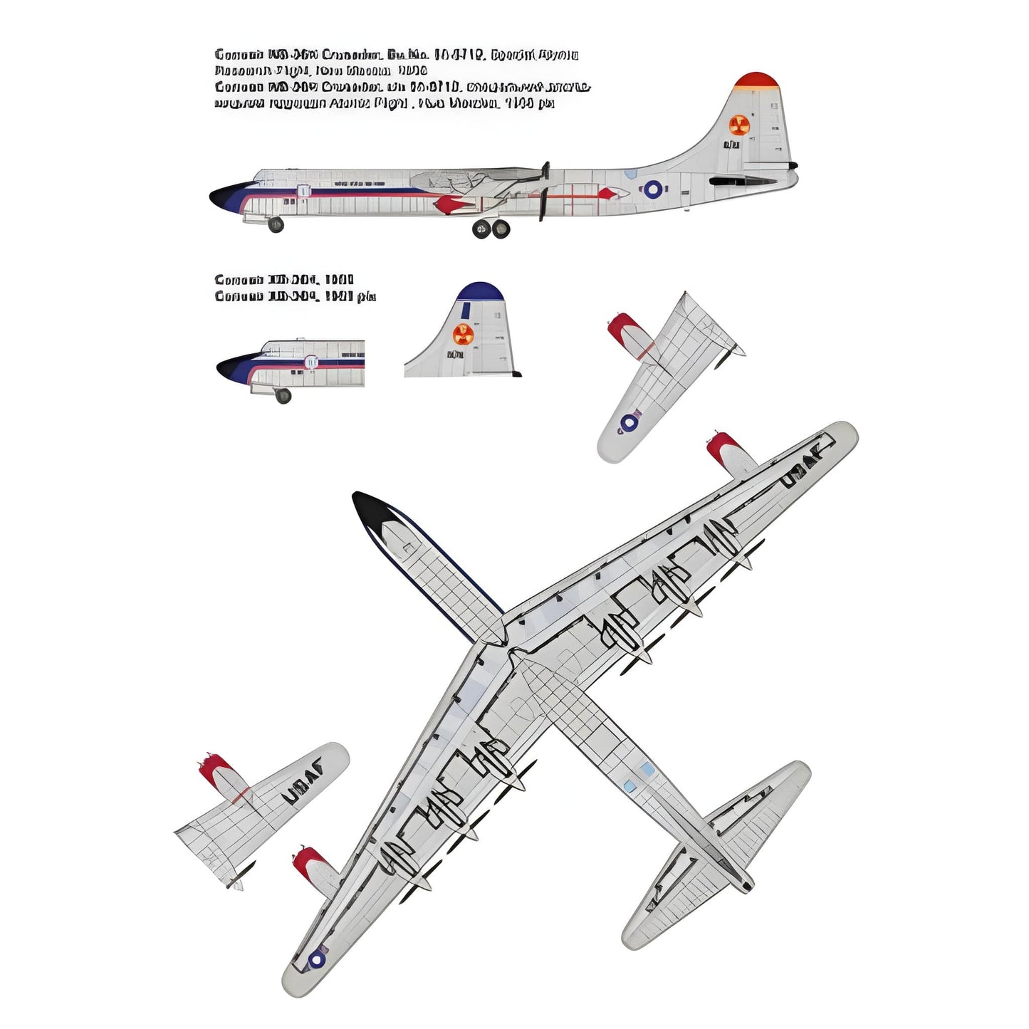 Roden 348 US AF Convair NB-36H Crusader Experimental 1:144 Model Kit