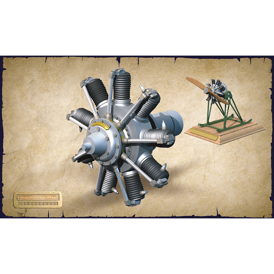 Roden ROD621 Gnome Monosoupape 100 h.p. 1:32 Model Kit