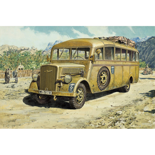 Roden ROD721 Opel Blitz Omnibus 3.6-47 Type W39 Africa Korps 1:72 Model Kit
