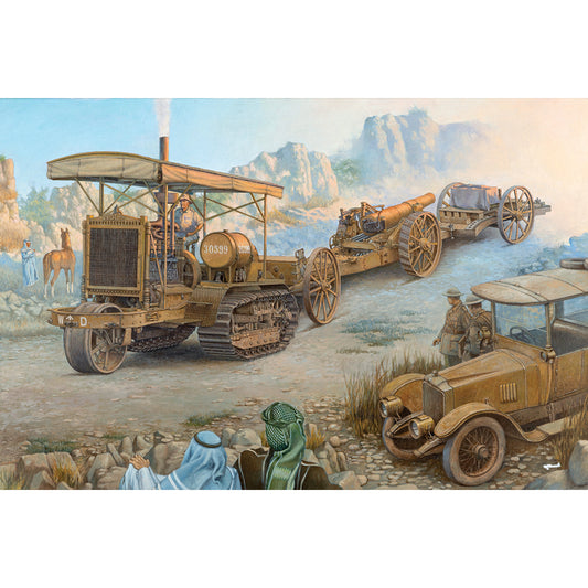 Roden ROD814 Holt 75 Artillery Tractor & BL 8-inch Howitzer Mk VI 1:35 Model Kit
