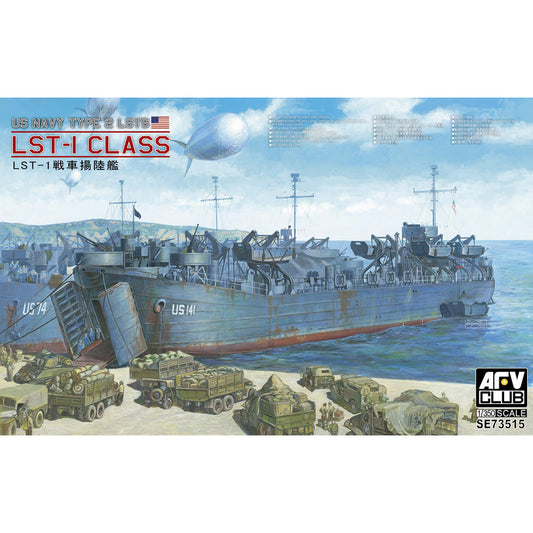 AFV Club SE73515 US Navy LST-1 Class WW2 Landing Ship, Tank 1:350 Model Kit