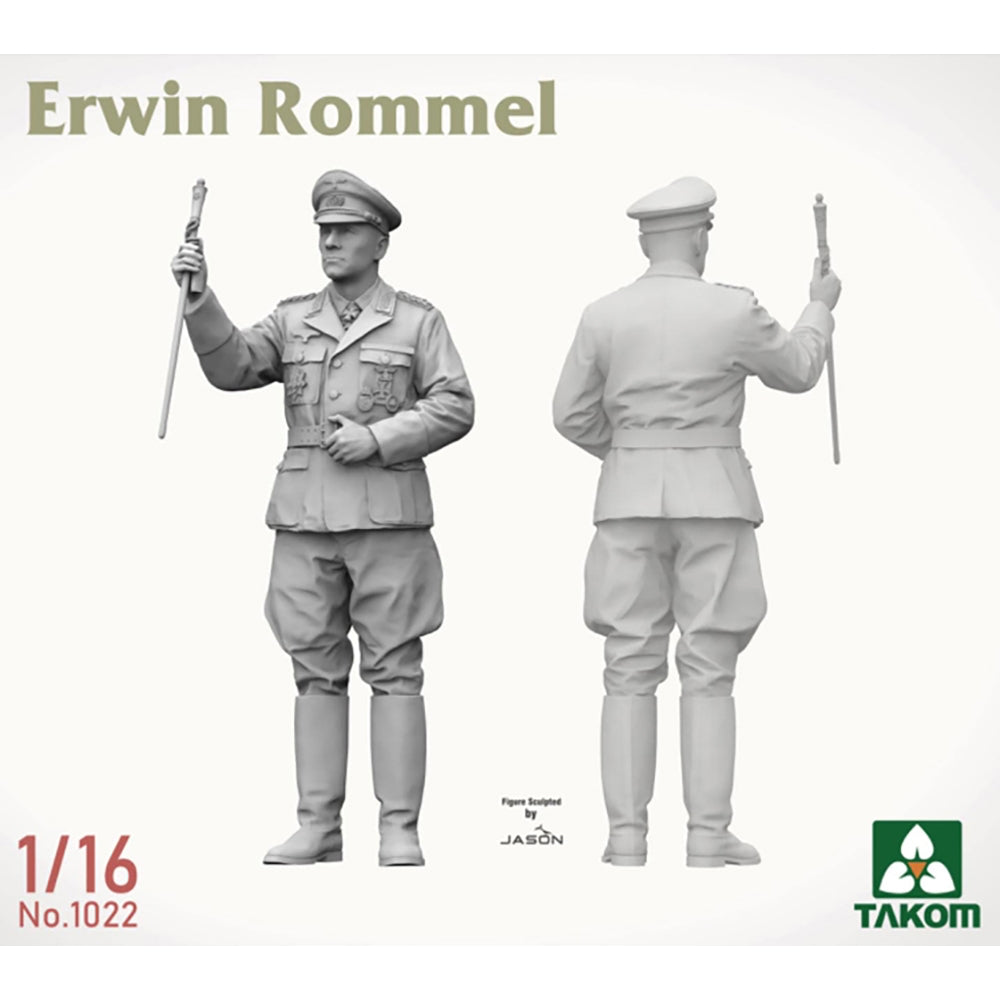 Takom 1022 Erwin Rommel WWII German Field Marshal LE Figure 1:16 Model Kit