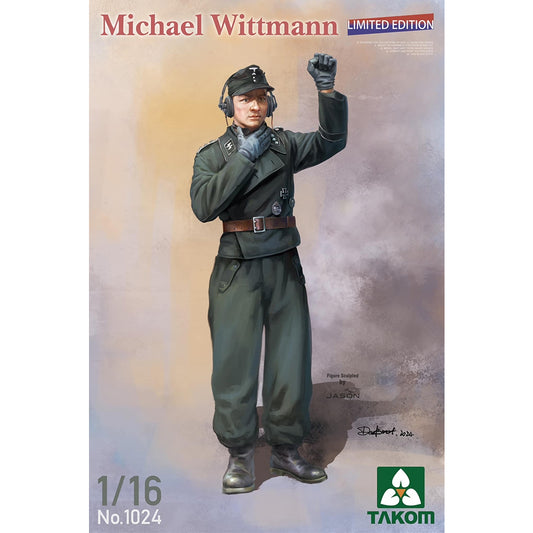 Takom 1024 Michael Wittman WWII Tank Ace Figure No.2 1:16 Model Kit