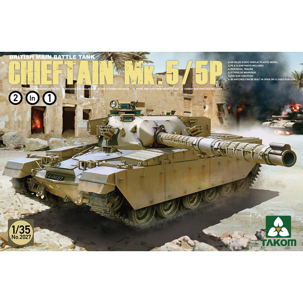 Takom 2027 Chieftain Mk 5/5P 1:35 Model Kit
