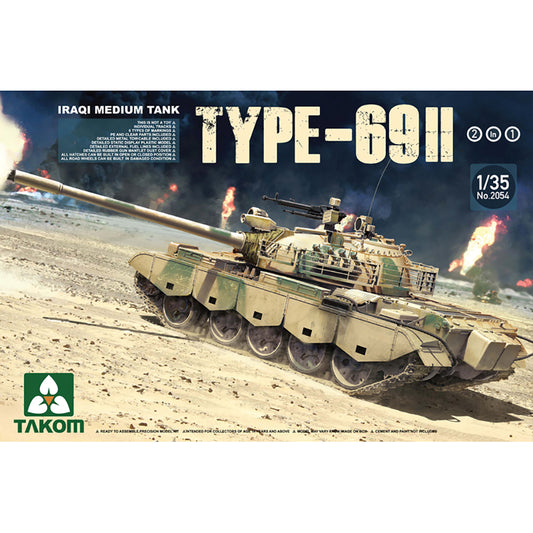 Takom 2054 Iraqi Medium Tank Type-69 II 2 in 1 1:35 Model Kit