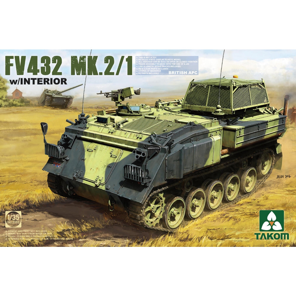 Takom 2066 British APC FV432 Mk 2/1 w/Interior 1:35 Model Kit