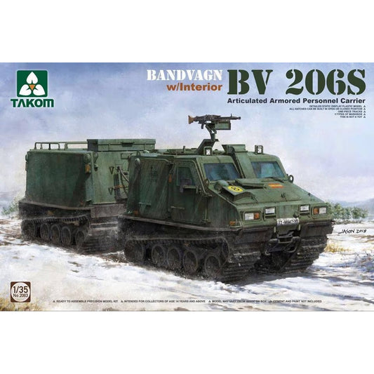 Takom 2083 Bandvagn Bv 206S Artic. Armoured Personnel Carrier 1:35 Model Kit