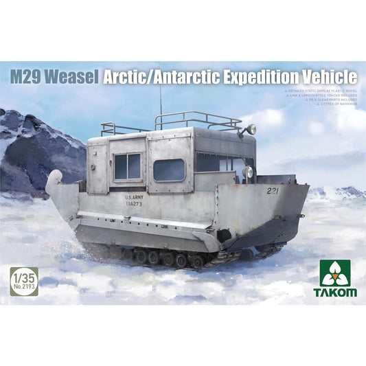 Takom 2193 US Army M29C Weasel Arctic/Antarctic Exped. Vehicle 1:35 Model Kit