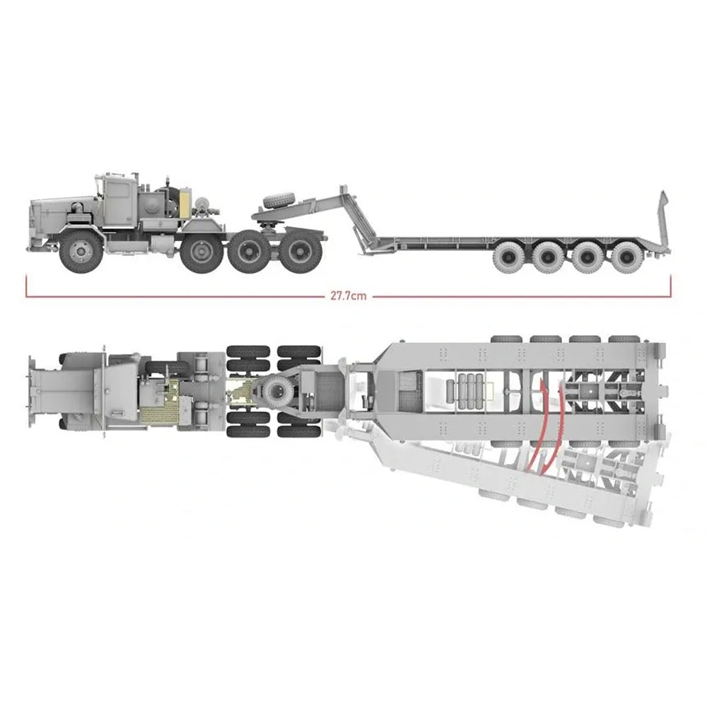 Takom 5024 M911 C-HET w/M747 Heavy Equipment Semi-Trailer 1:72 Model Kit