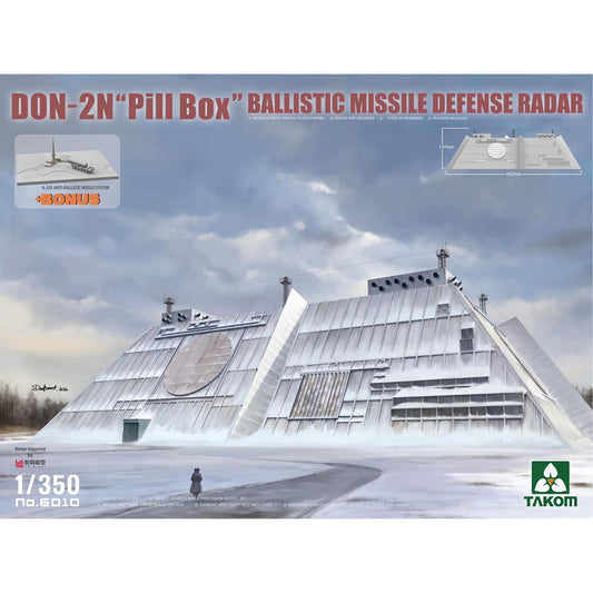 Takom 6010 Russian Don-2N 'Pill Box' Missile Defence Radar 1:350 Model Kit
