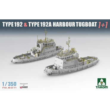 Takom 6011 Russian Type 192 & 192A Harbour Tugboat 1+1 1:350 Model Kit