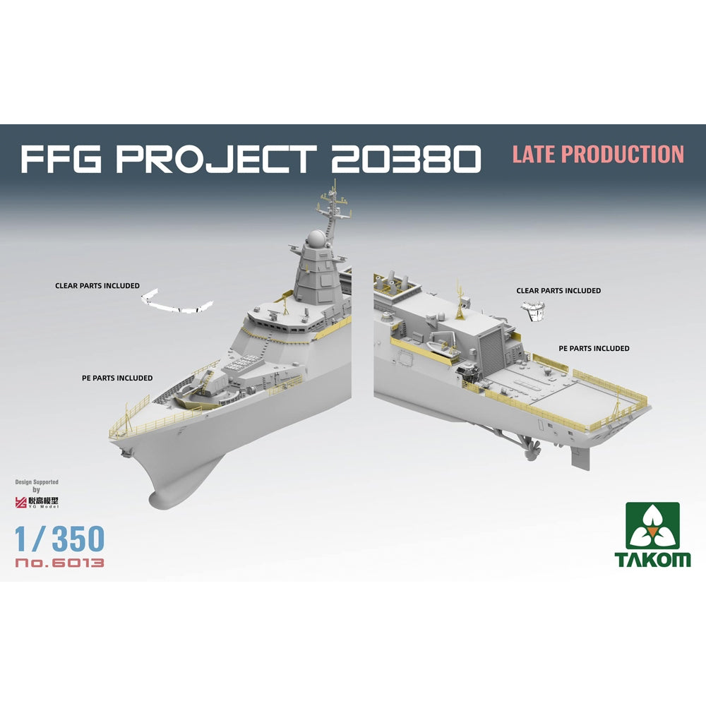 Takom 6013 Russian Steregushchiy Class Corvette Project 20380 1:350 Model Kit