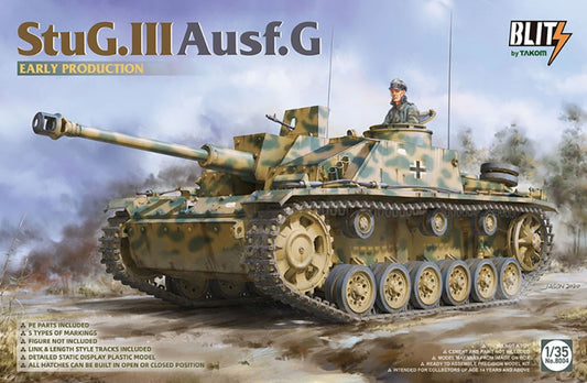 Takom 8004 German Army StuG III Ausf G Early Assault Gun 1:35 Model Kit