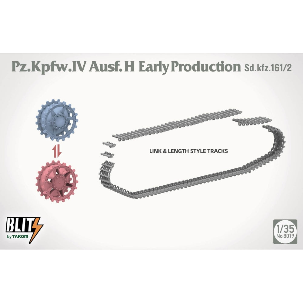 Takom 08019 Pz. Kpfw. IV Ausf. H Early Production Sd.kfz.161/2 1:35 Model Kit