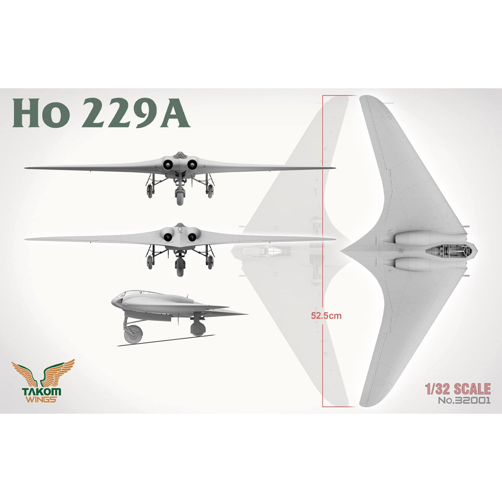 Takom Wings 32001 Horten Ho 229A 1:32 Model Kit