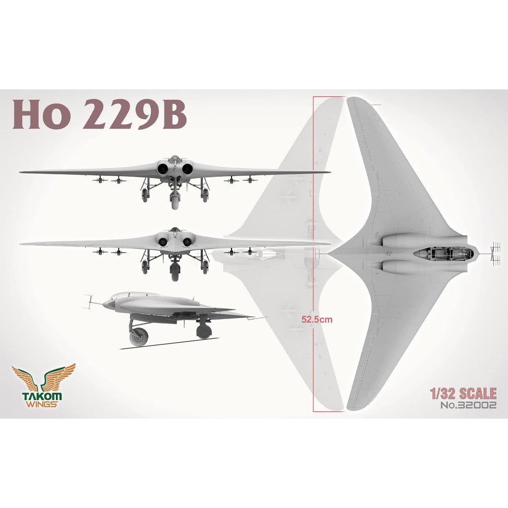 Takom Wings 32002 Horten Ho 229B 1:32 Model Kit