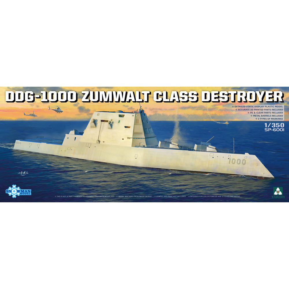 Takom SP6001 DDG-1000 Zumwalt Class Destroyer 1:350 Model Kit