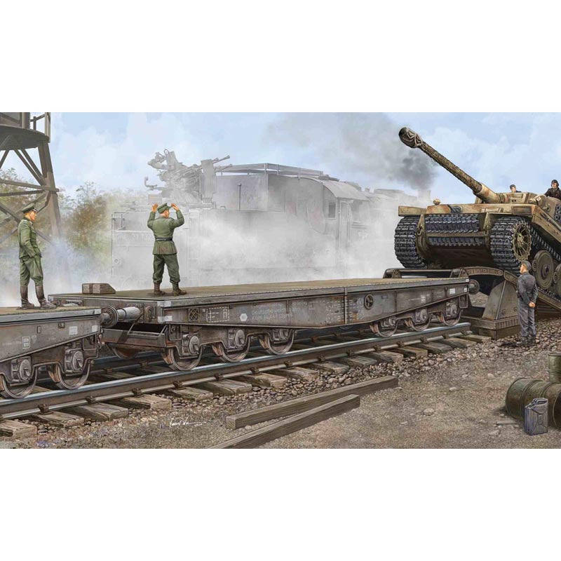 Trumpeter 221 Schwere Plattformwagen Type SSyms 80 1:35 Model Kit