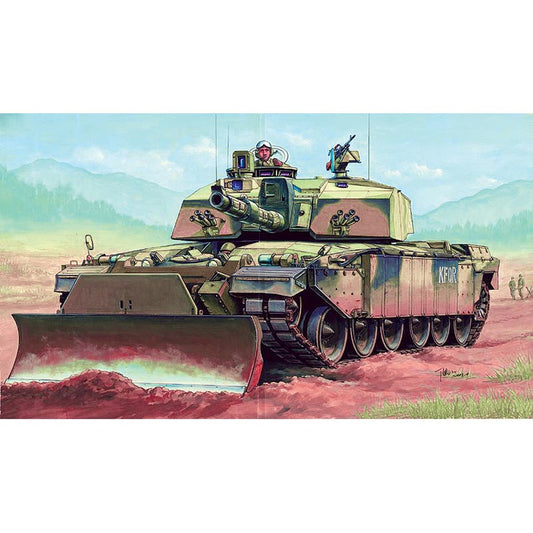 Trumpeter PKTM00345 Challenger 2 KFOR w/Dozer Blade 1:35 Model Kit