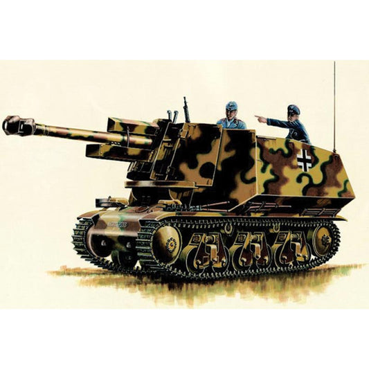 Trumpeter 353 leFH18(Sf) 10.5cm auf Geschutzwagen 39H(f) 1:35 Model Kit