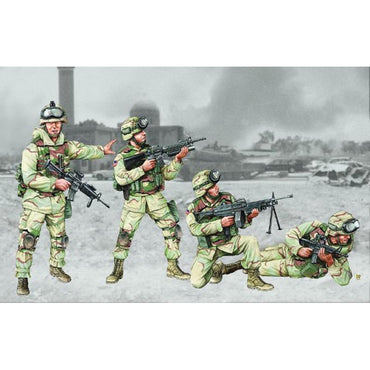 Trumpeter 410 US 101st Airborne Div'n Crew (4 figs) 1:35 Model Kit