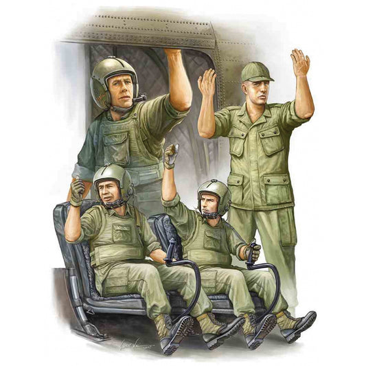 Trumpeter 417 CH-47A US Crew in Vietnam 1:35 Model Kit