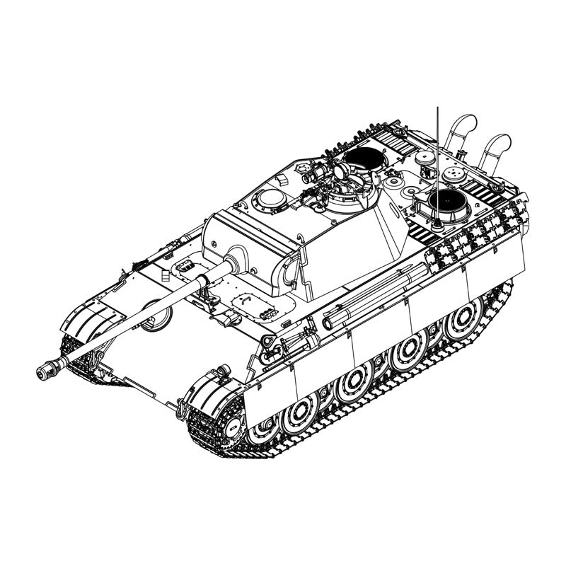 Trumpeter 929 German Panther G Late 1:16 Model Kit