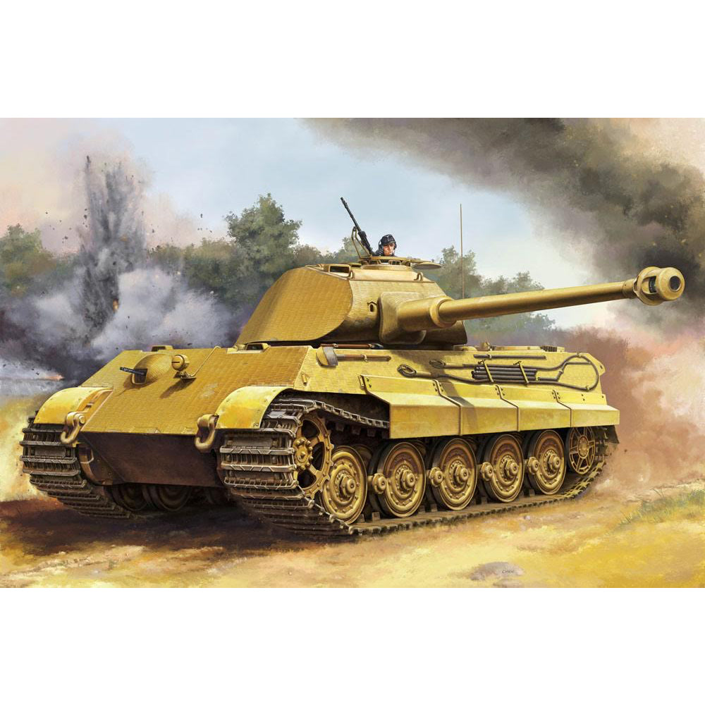 Trumpeter 948 PzKpfw VI SdKfz 182 Tiger II Curved-Front First Prod 1:16 Model Kit