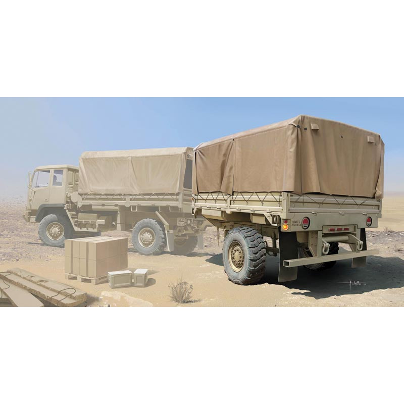 Trumpeter 1010 M1082 LMTVT Light Medium Tactical Vehicle Trailer 1:35 Model Kit