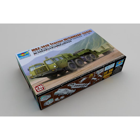 Trumpeter 1056 MAZ7410 Tractor w /CHMZAP-5247G 1:35 Model Kit