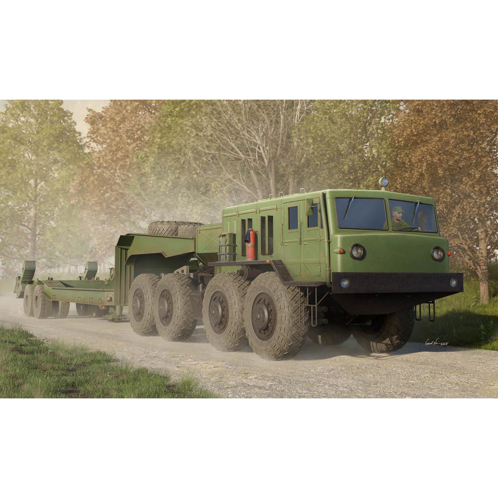 Trumpeter 1089 Soviet Tank Transporter MAZ-545 + ChMZAP-5247G, late 1960s 1:35 Model Kit