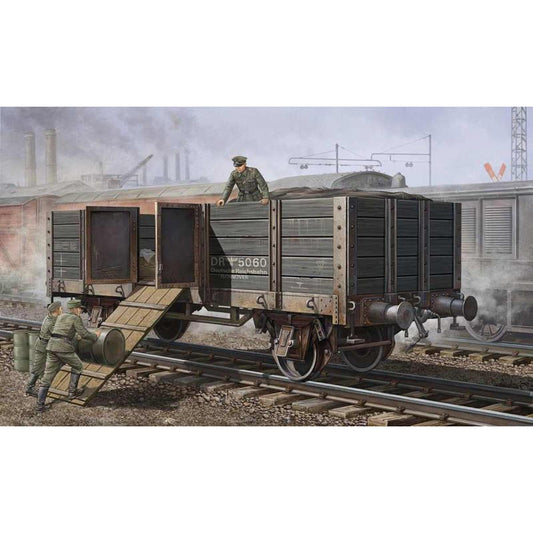 Trumpeter 1517 German Railway Gondola Car (High Sides) 1:35 Model Kit