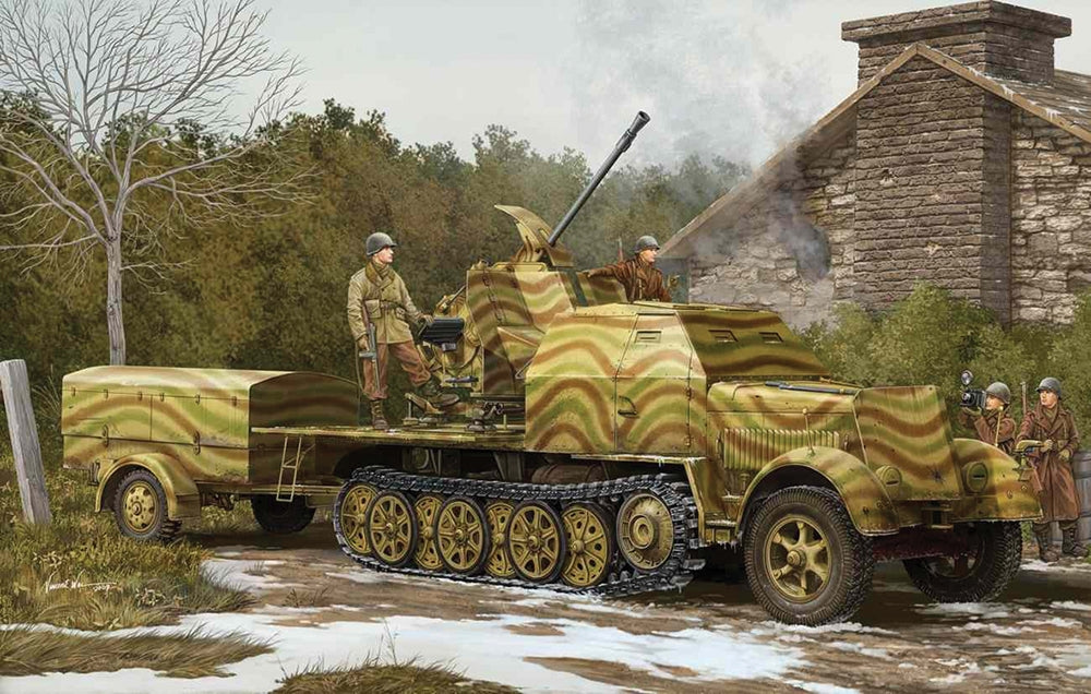 Trumpeter 1527 SdKfz 7/2 3.7cm FlaK43 1:35 Model Kit