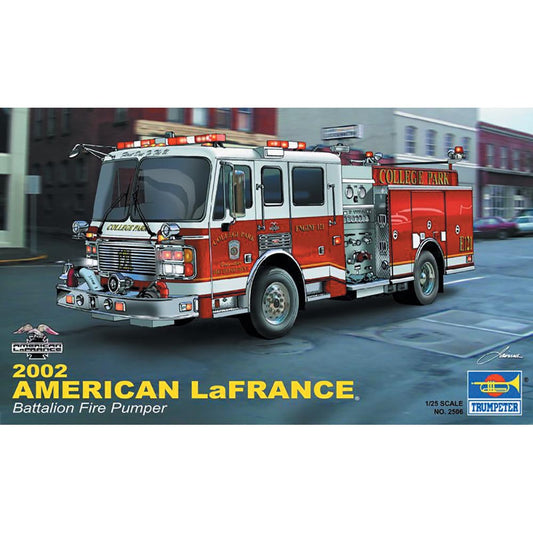 Trumpeter 2506 2002 American LaFrance Battalion Fire Pumper 1:25 Model Kit