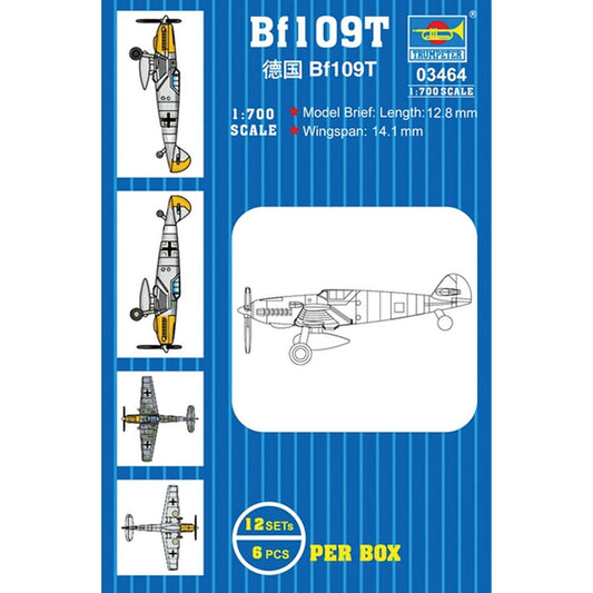 Trumpeter 3464 Bf 109 (qty 12) 1:700 Model Kit