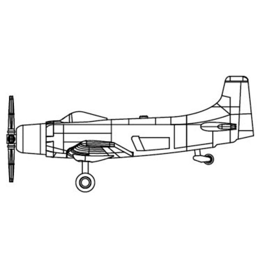 Trumpeter 03475 A-1 Skyraider 1:700 Model Kit