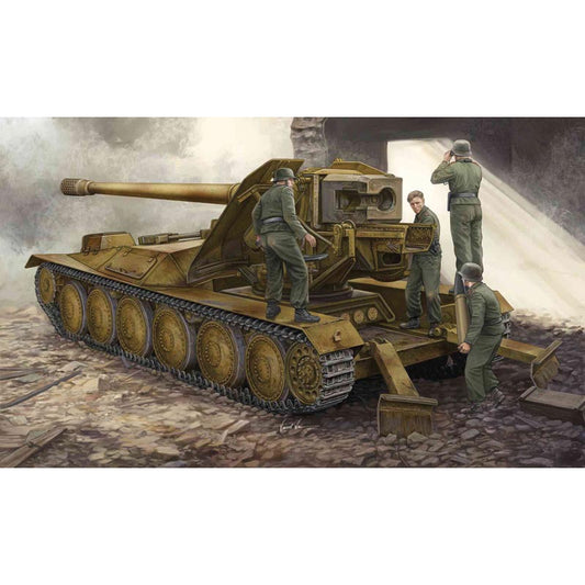 Trumpeter 5523 Waffentrager PaK44 12.8cm (Krupp) 1:35 Model Kit
