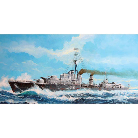 Trumpeter 5758 HMS Zulu (F18) Tribal Class Destroyer 1941 1:700 Model Kit