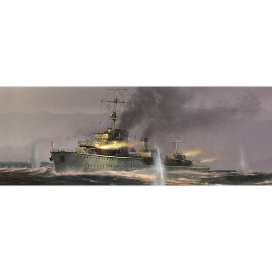 Trumpeter 5792 German Navy Zerstorer Z21 1940 WWII Ship 1:700 Model Kit