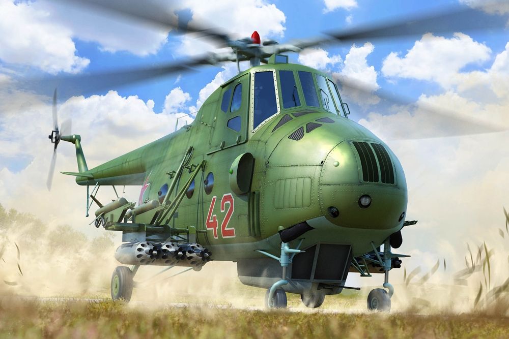 Trumpeter 5818 Soviet Air Force Mil Mi-4AV Hound Helicopter 1:48 Model Kit