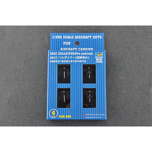 Trumpeter 6407 SB2C Helldiver (qty 4 pre-painted) 1:350 Model Kit