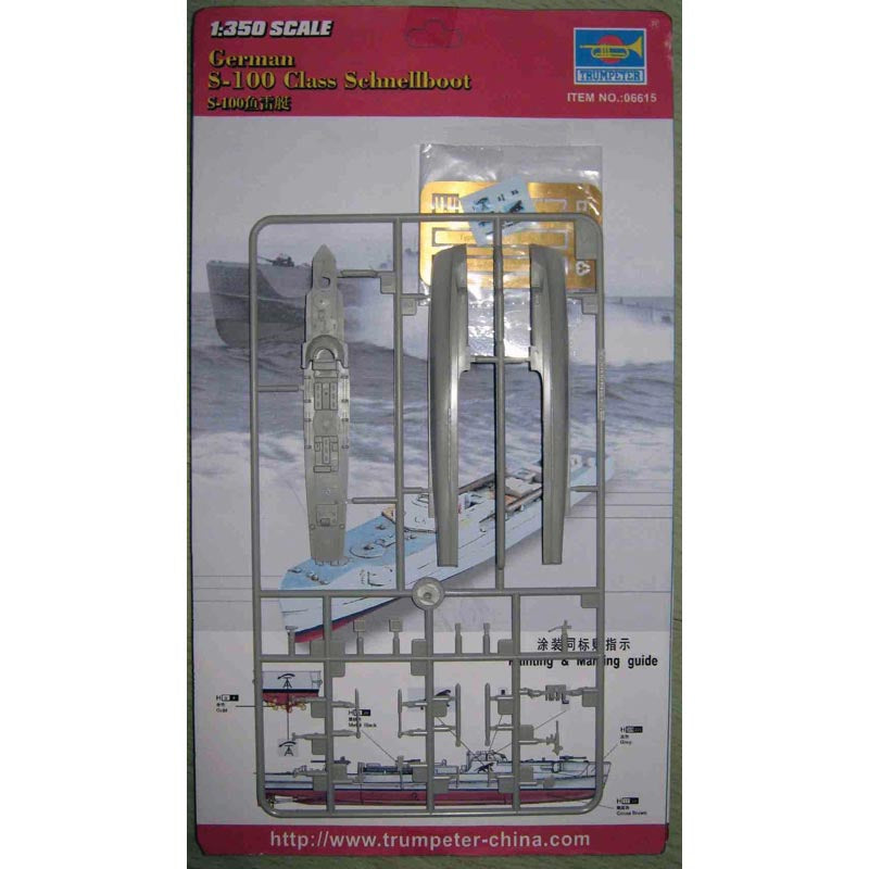 Trumpeter 6615 German S-100 class Schnellboot (kit + photo-etch) 1:350 Model Kit
